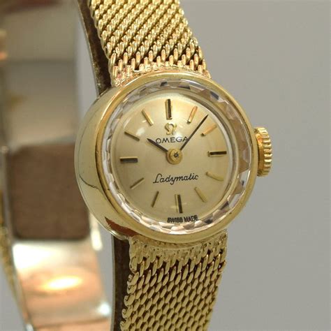 vintage omega ladymatic watch|vintage 14k gold omega watches.